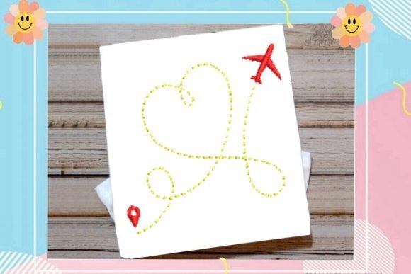 Airplane Tracing a Lovely Heart 1 Review
