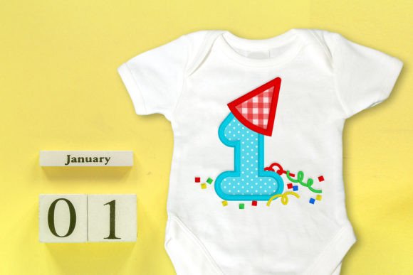 Birthday or New Year 1 with Party Hat Review