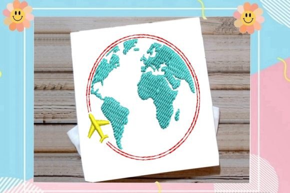 Earth Drawing with Airplane 1 Review