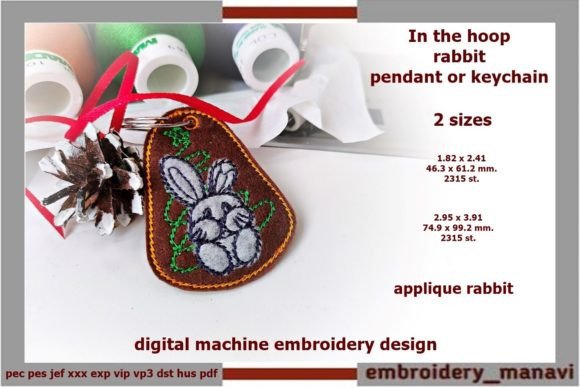 In the Hoop Rabbit Pendant or Keychain Review