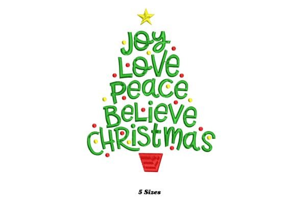 Joy Love Peace Believe Christmas Tree Review