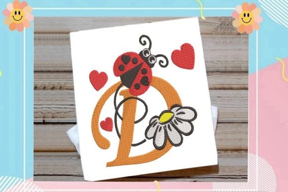 Ladybug D Letter Monogram Review for Apparel