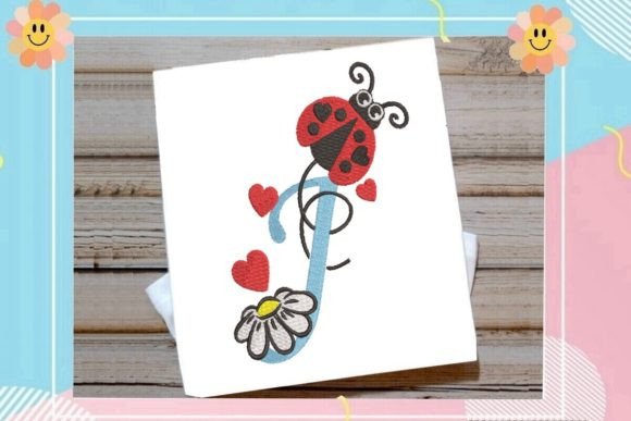 Ladybug J Letter Monogram Design Review