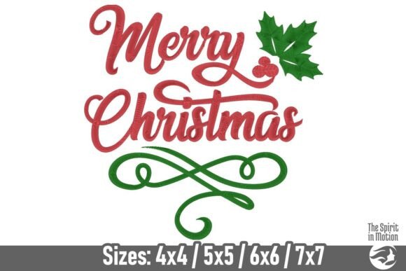 Merry Christmas and Holly Leaves Design Review