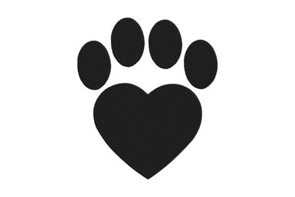 Pet Love Heart Cat Dog Paw Print Design Review