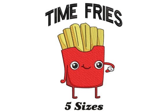 Review: Time Fries Funny French Fries Embroidery Design