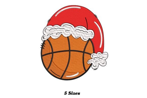 Santa Hat Basketball Christmas Embroidery Review