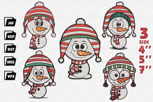 Set of 5 Snowmen Christmas: A Designer Review