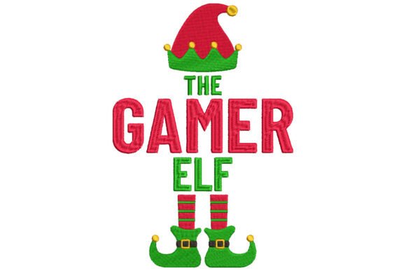 Video Gamer Elf Christmas Gaming Design Review