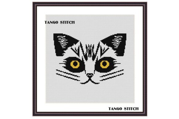 Yellow Eyes Black Cat Easy Cross Stitch Review